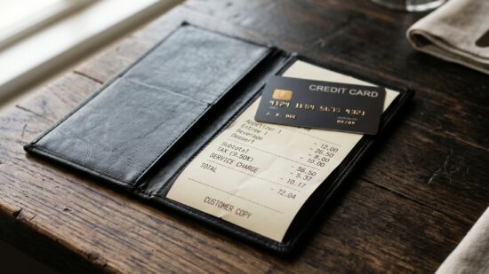 Bill with credit card