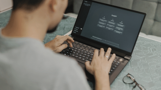 Employee using AI