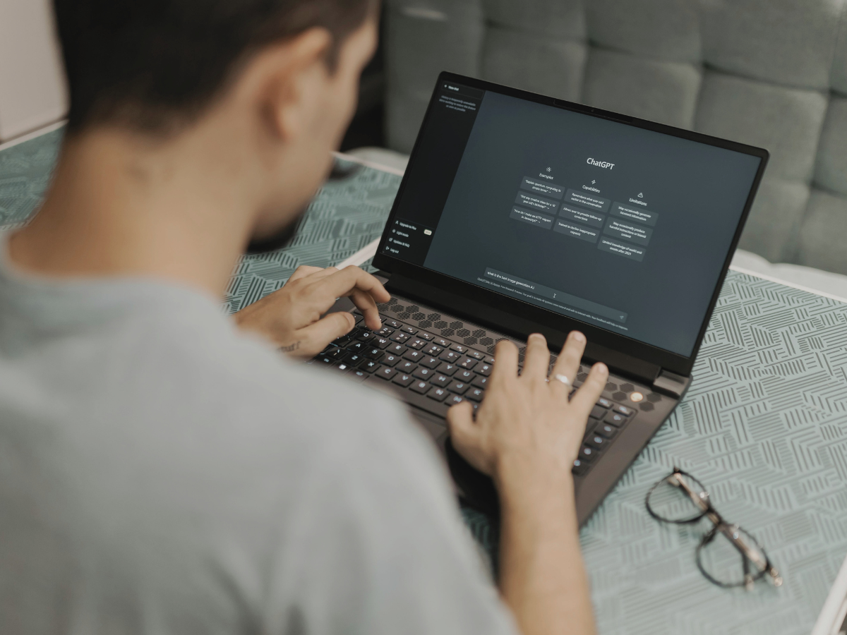Employee using AI