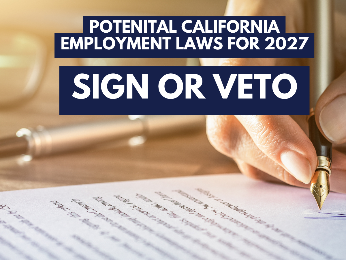 New California Employment Laws 2027