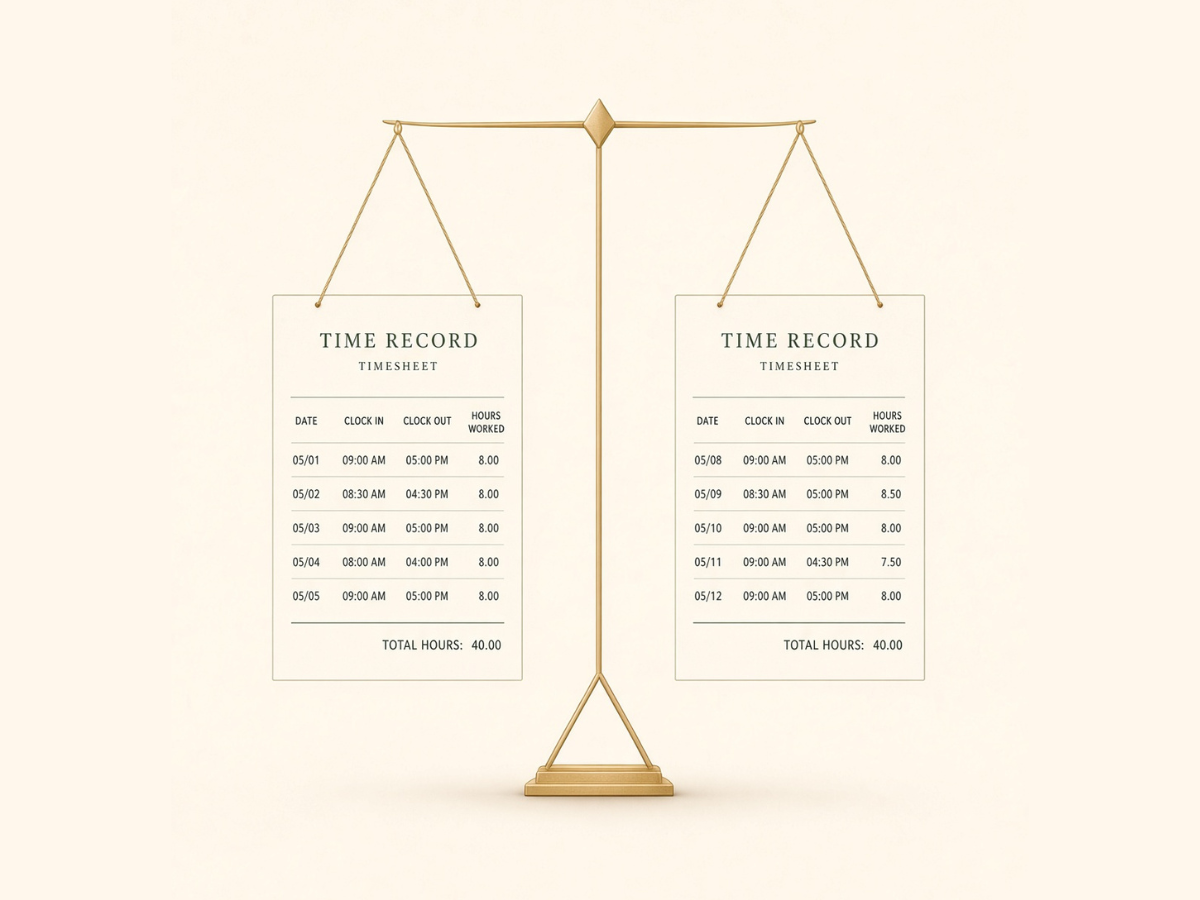 Scales of Justice - Time Records2