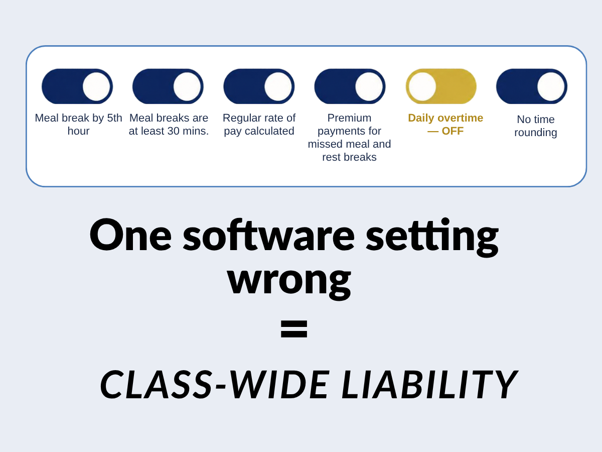 Wage and hour software settings