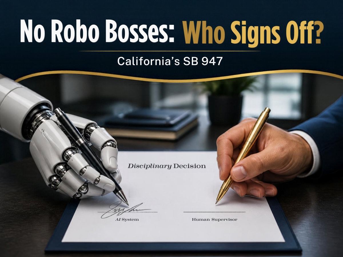 SB 947 employment law - No Robo Bosses
